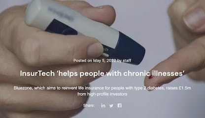InsurTech ‘helps people with chronic illnesses’